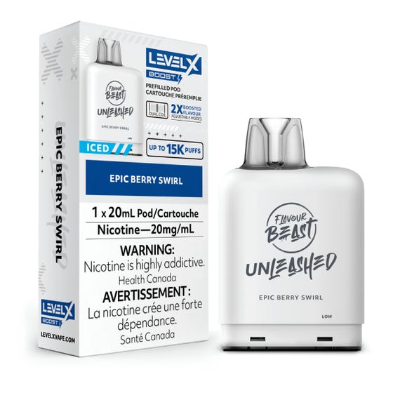 Level X Unleashed Boost 25K Pods - Epic Berry Swirl