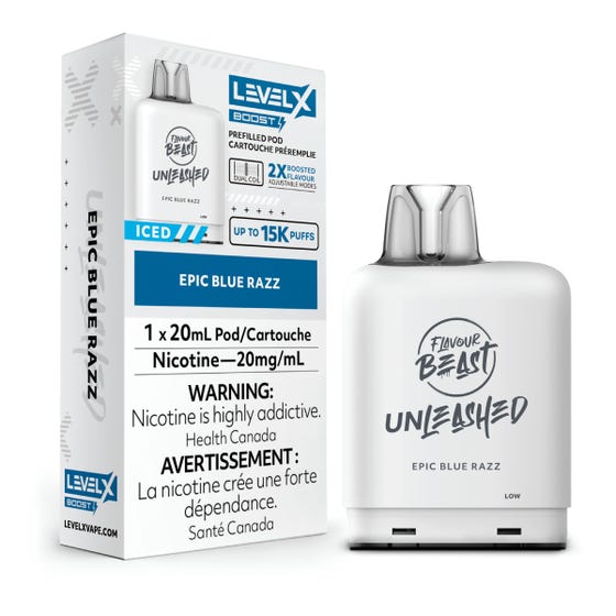 Level X Unleashed Boost 25K Pods - Epic Blue Razz