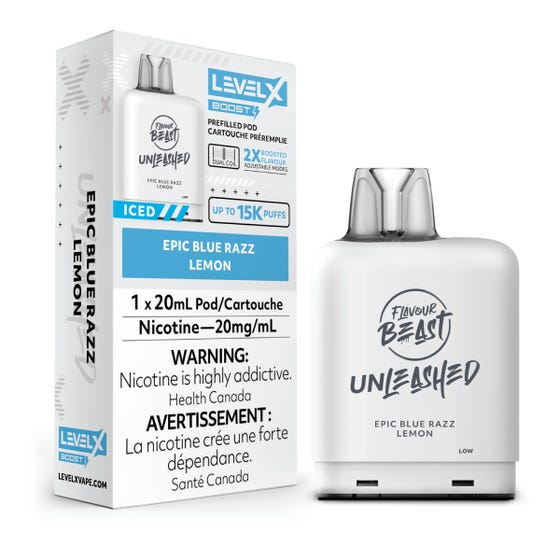Level X Unleashed Boost 25K Pods - Epic Blue Razz Lemon