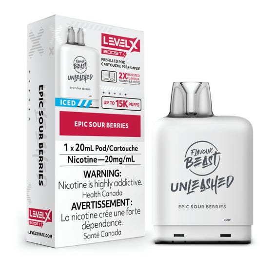 Level X Unleashed Boost 25K Pods - Epic Sour Berries