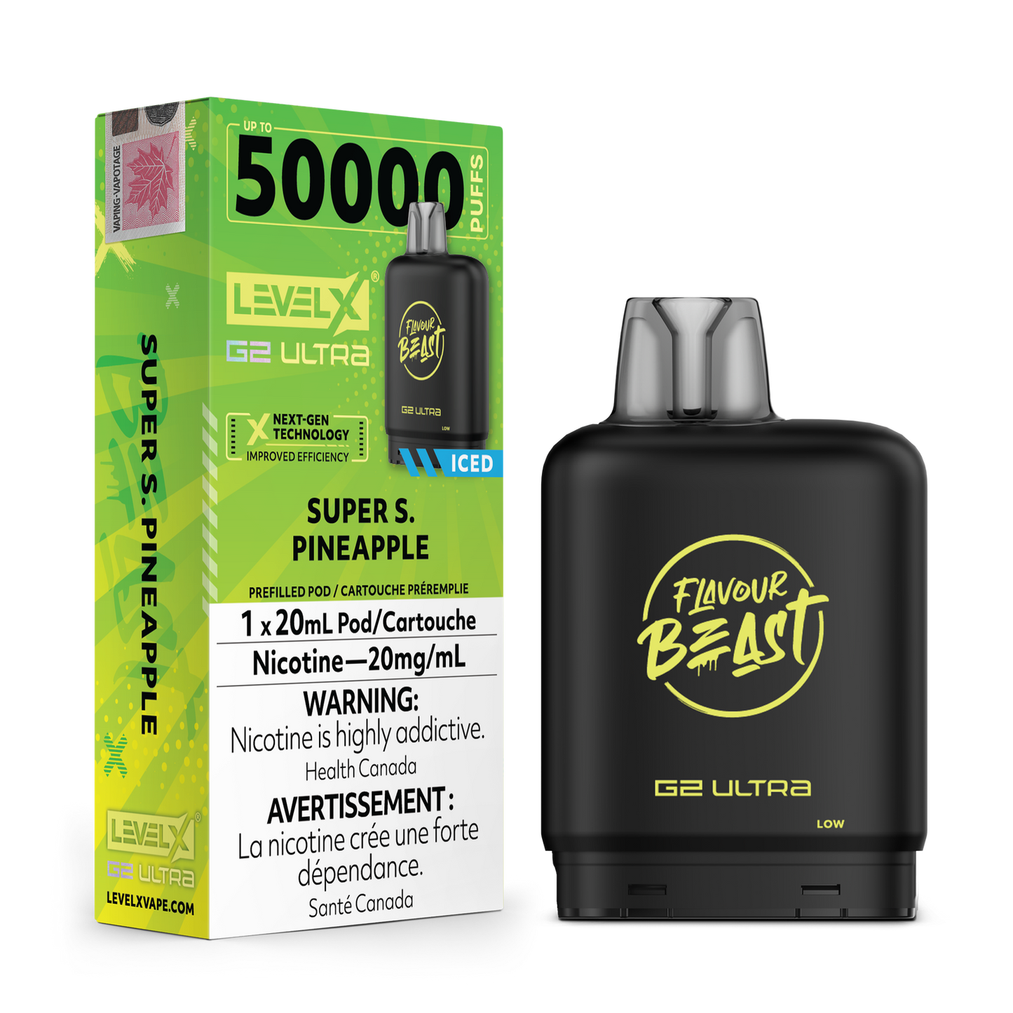 Level X Flavour Beast G2 Ultra Pod 50K - Super S. Pineapple