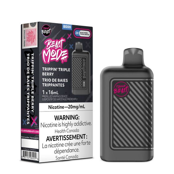 Flavour Beast BEAST MODE 8K Trippin' Triple Berry - Online Vape Shop Canada - Quebec and BC Shipping Available