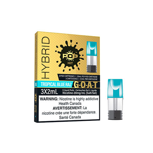 Pop Hybrid Tropical Blue Raz - Online Vape Shop Canada - Quebec and BC Shipping Available