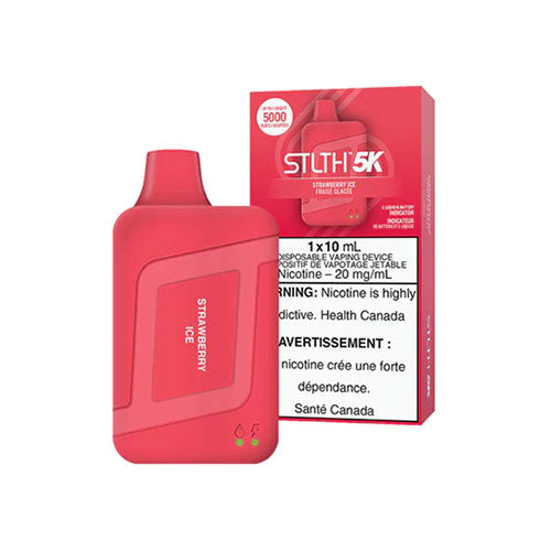 STLTH 5K Strawberry Ice Disposable Vape 20mg - Online Vape Shop Canada - Quebec and BC Shipping Available