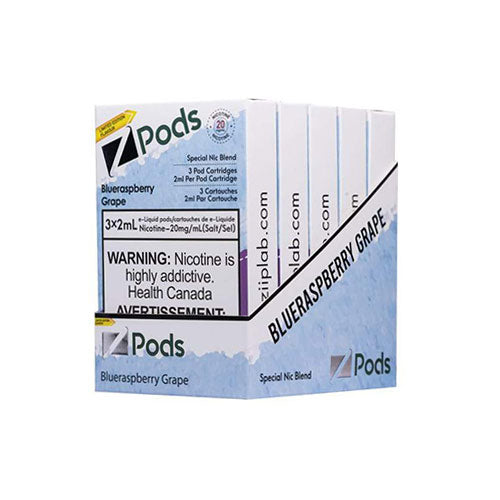 Z Pods Supreme Nic Blue Raspberry Grape - Online Vape Shop Canada - Quebec and BC Shipping Available