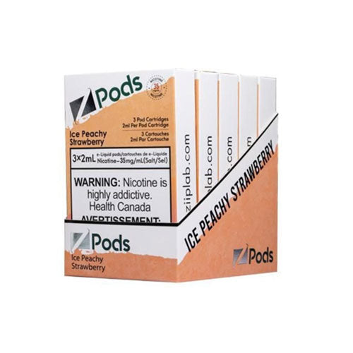 Z Pods Supreme Nic Ice Peach Strawberry - Online Vape Shop Canada - Quebec and BC Shipping Available