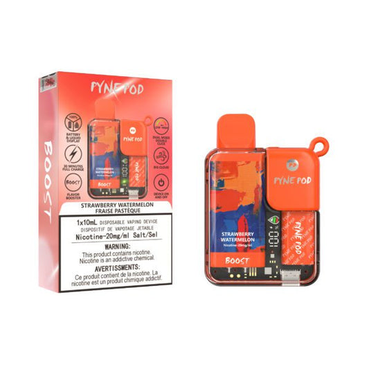 PYNEPOD Boost 7500 Strawberry Watermelon - Online Vape Shop Canada - Quebec and BC Shipping Available
