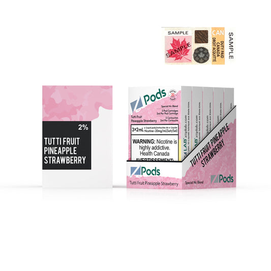Z Pods Supreme Nic Fruity Pineapple Strawberry