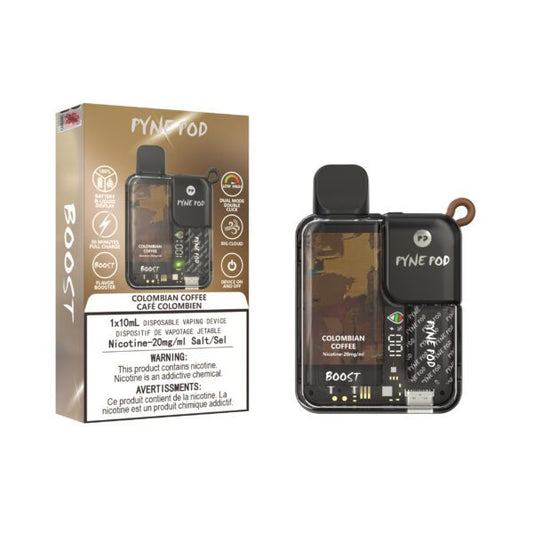 PYNEPOD Boost 7500 Colombian Coffee - Online Vape Shop Canada - Quebec and BC Shipping Available