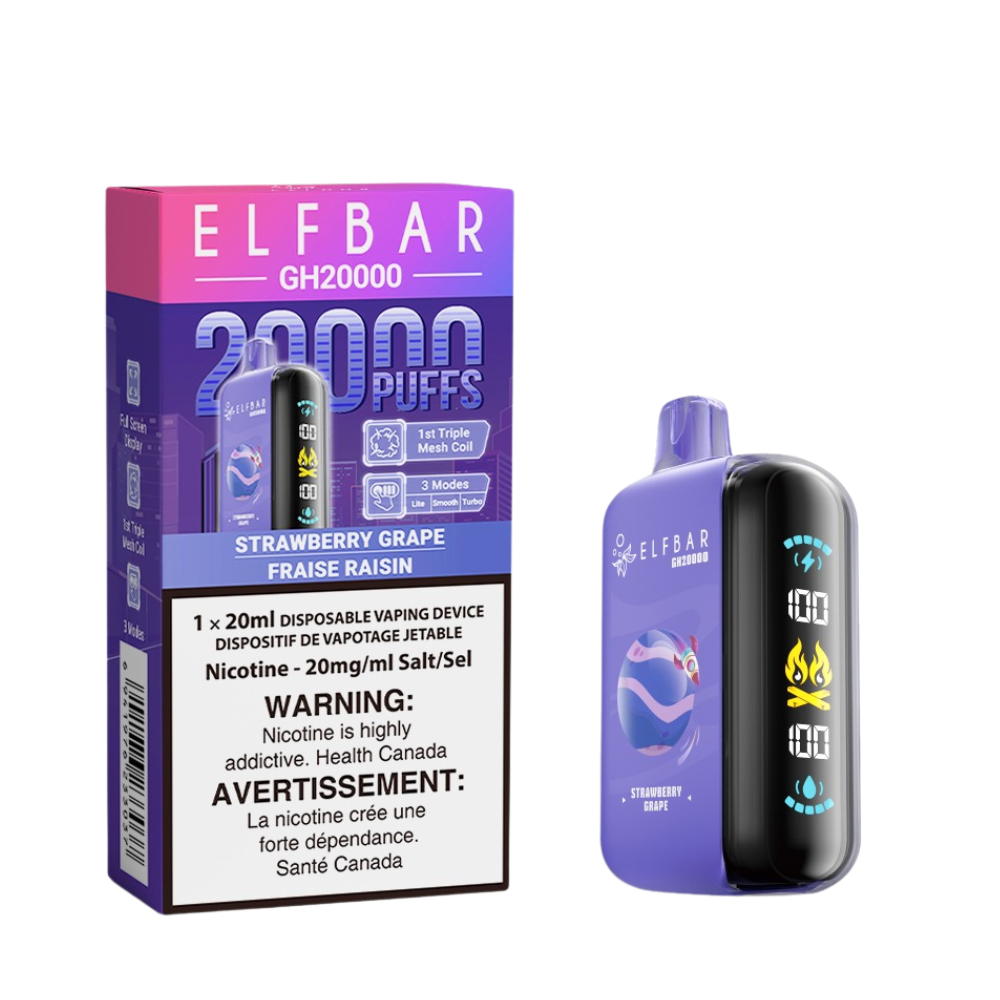 Elf Bar GH20k Disposable Vape - Strawberry Grape