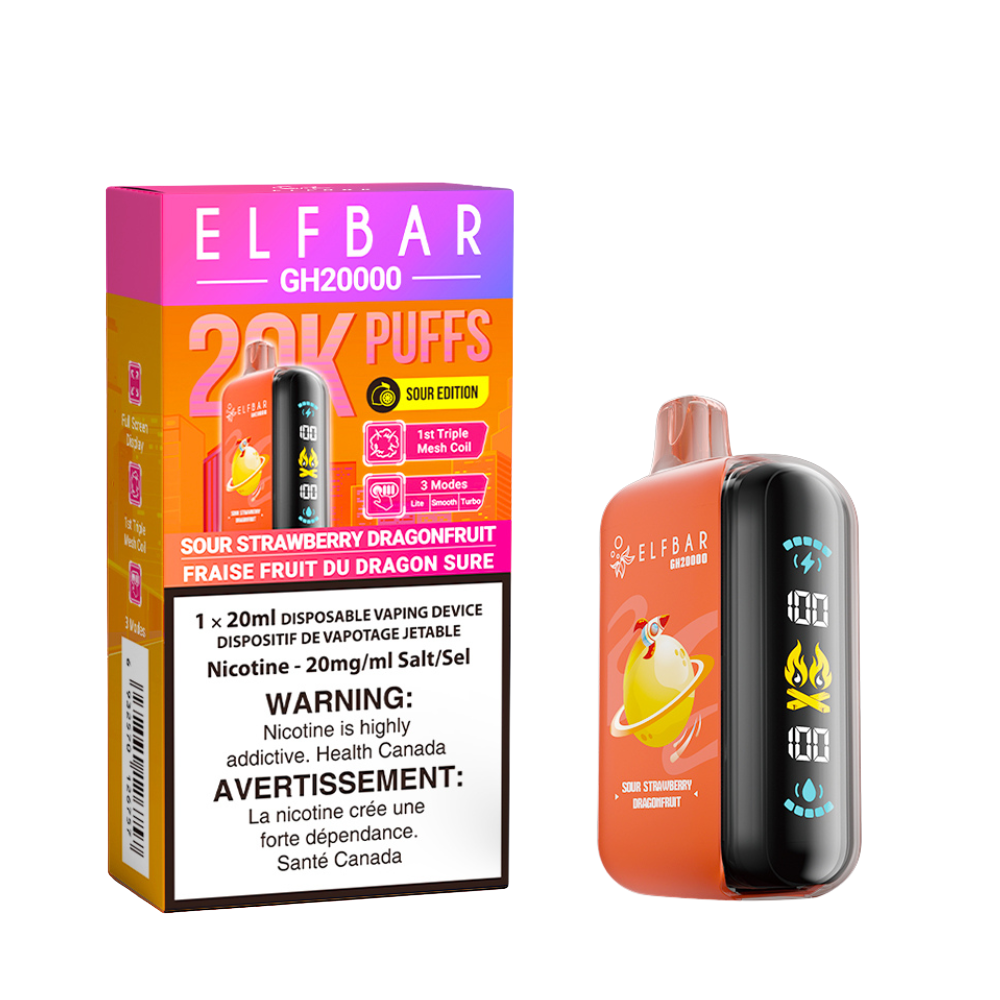 Elf Bar GH20k Disposable Vape - Sour Strawberry Dragonfruit