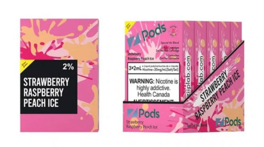 Z Pods Supreme Nic Strawberry Raspberry Peach Ice