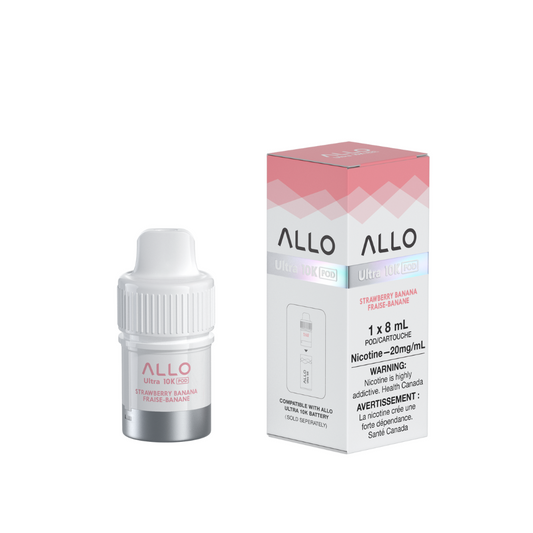Allo Ultra 10K Hybrid Pods - Strawberry Banana