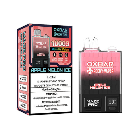 Ox Bar Maze Pro Apple Melon Ice Disposable Vape - Online Vape Shop Canada - Quebec and BC Shipping Available