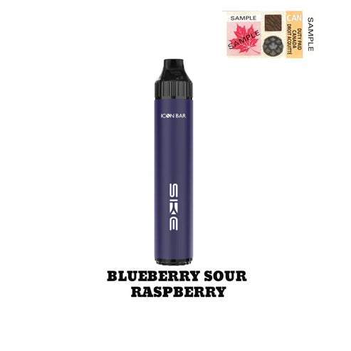 Icon Bar Blueberry Sour Raspberry Disposable Vape -Online Vape Shop Canada - Quebec and BC Shipping Available