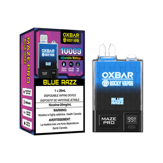 Ox Bar Maze Pro Blue Razz Disposable Vape - Online Vape Shop Canada - Quebec and BC Shipping Available