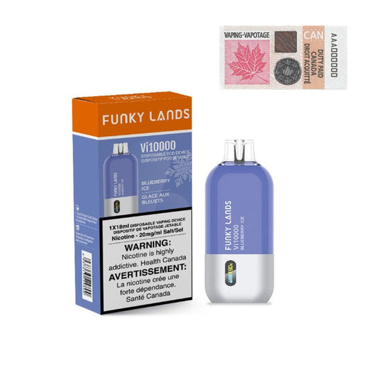 Funky Lands Vi10000 Blueberry Ice - Online Vape Shop Canada - Quebec and BC Shipping Available