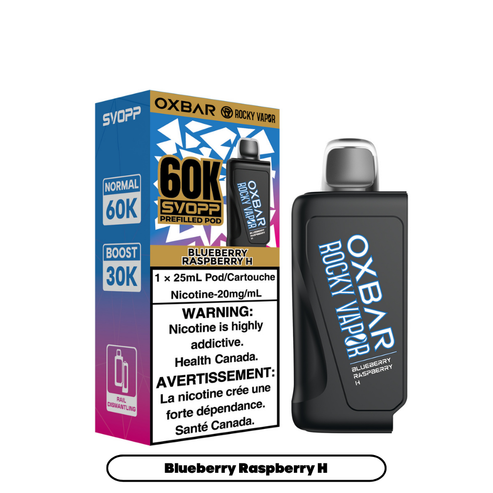 Rocky Vapor Svopp 60K Pro Pods - Blueberry Raspberry H