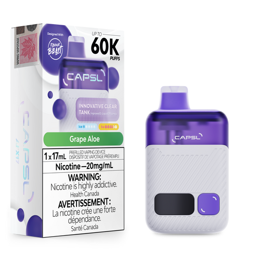 CAPSL AFX17 60K Disposable Vape - Grape Aloe