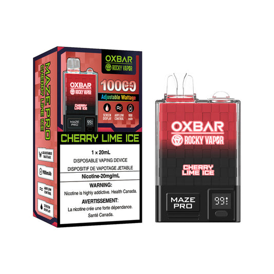Ox Bar Maze Pro Cherry Lime Ice Disposable Vape - Online Vape Shop Canada - Quebec and BC Shipping Available