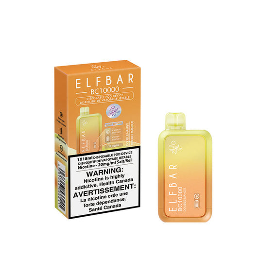 Elf Bar BC10000 Double Mango Disposable Vape - - Online Vape Shop Canada - Quebec and BC Shipping Available