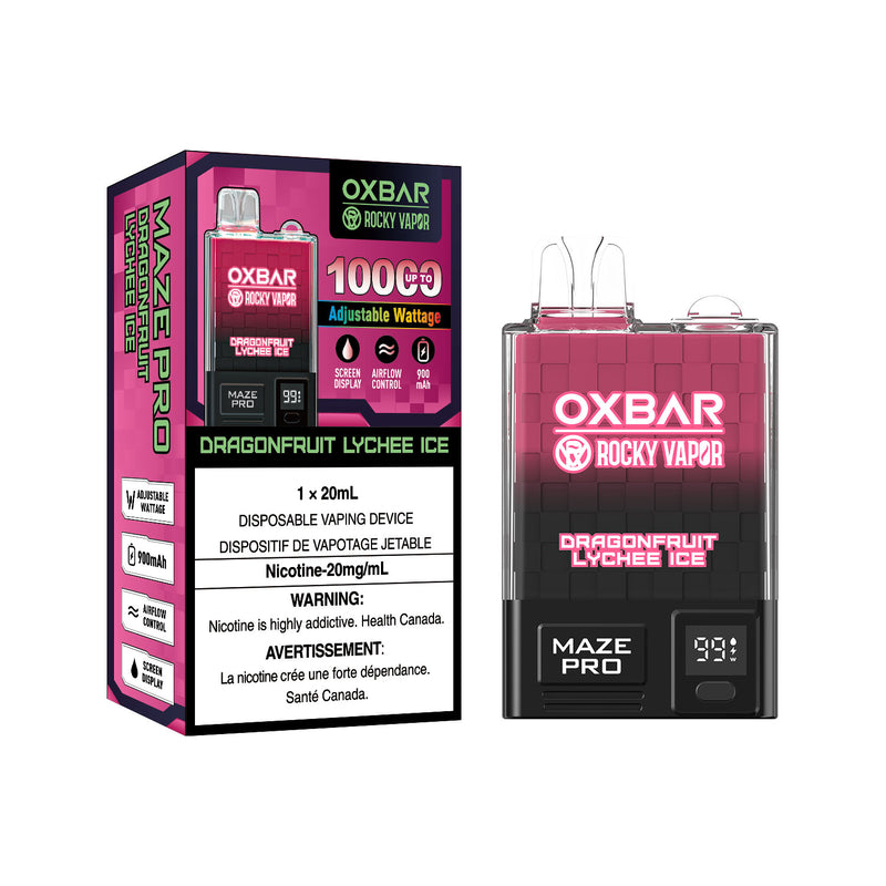 Ox Bar Maze Pro Dragon Fruit Lychee Ice Disposable Vape - Online Vape Shop Canada - Quebec and BC Shipping Available