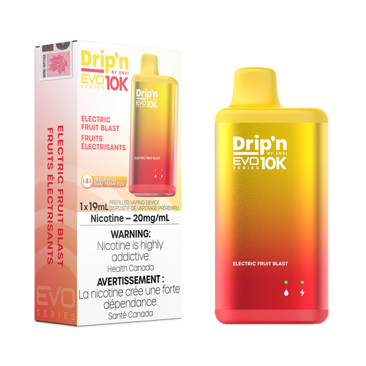 Envi Drip'n EVO 10K Electric Fruit Blast Disposable Vape - Online Vape Shop Canada - Quebec and BC Shipping Available