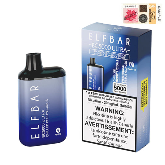 ELF BAR Ultra Chilled Berrylicious - Online Vape Shop Canada - Quebec and BC Shipping Available