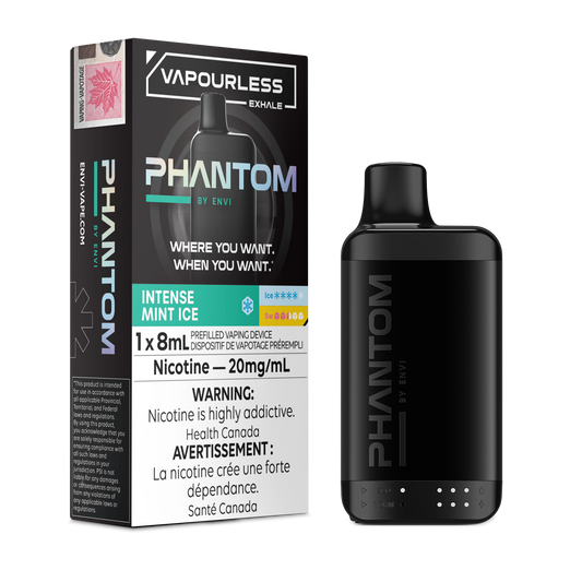 Phantom by Envi 14K Disposable Vape - 14,000 Puffs, Vapourless Infinite Vapes Canada Phantom by Envi 14K Disposable Vape - 14,000 Puffs, Vapourless Infinite Vapes Canada