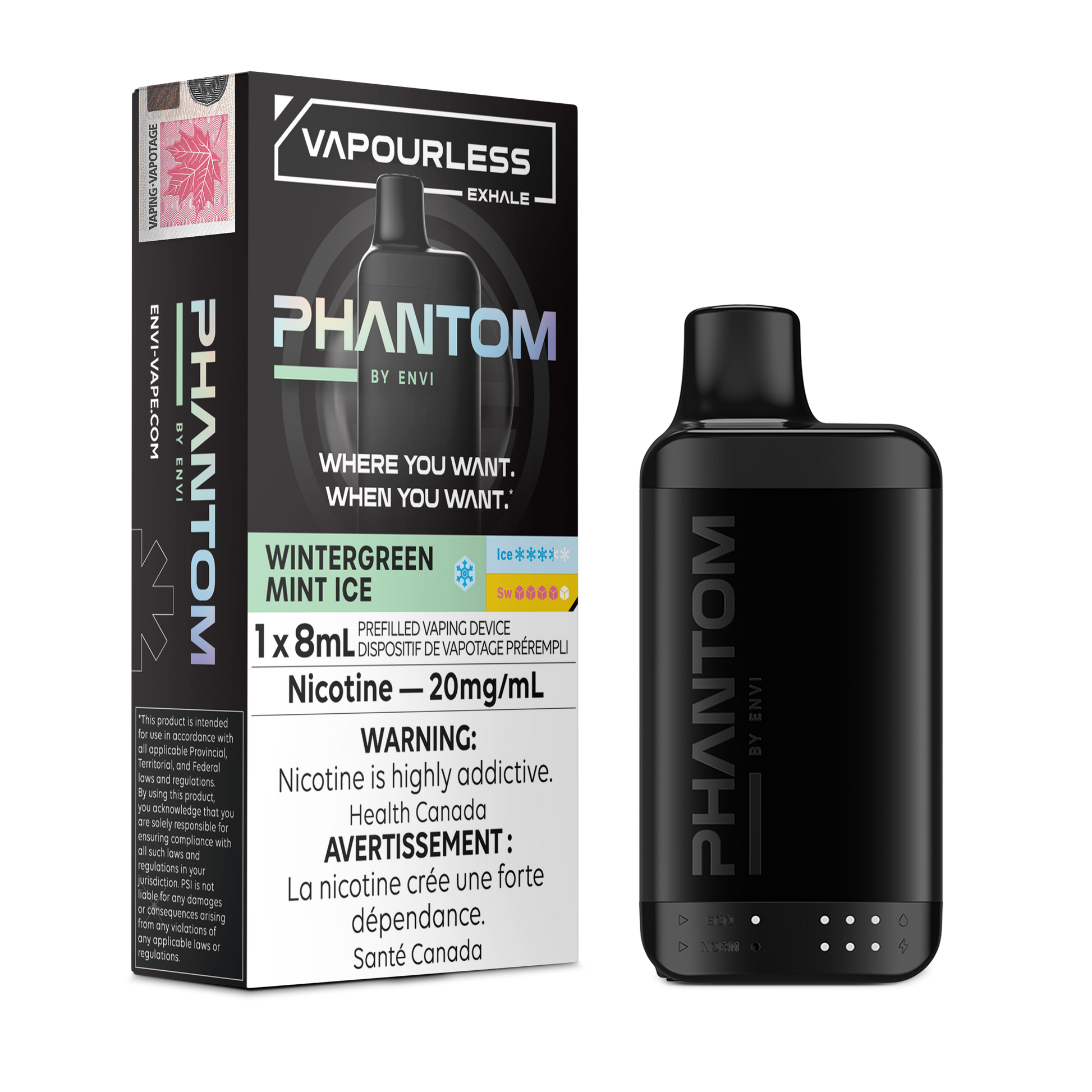 Phantom by Envi 14K - Wintergreen Mint Ice Infinite Vapes Canada Phantom by Envi 14K - Wintergreen Mint Ice Infinite Vapes Canada