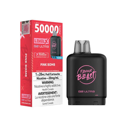 Level X Flavour Beast G2 Ultra Pod 50K - Pink Bomb Iced