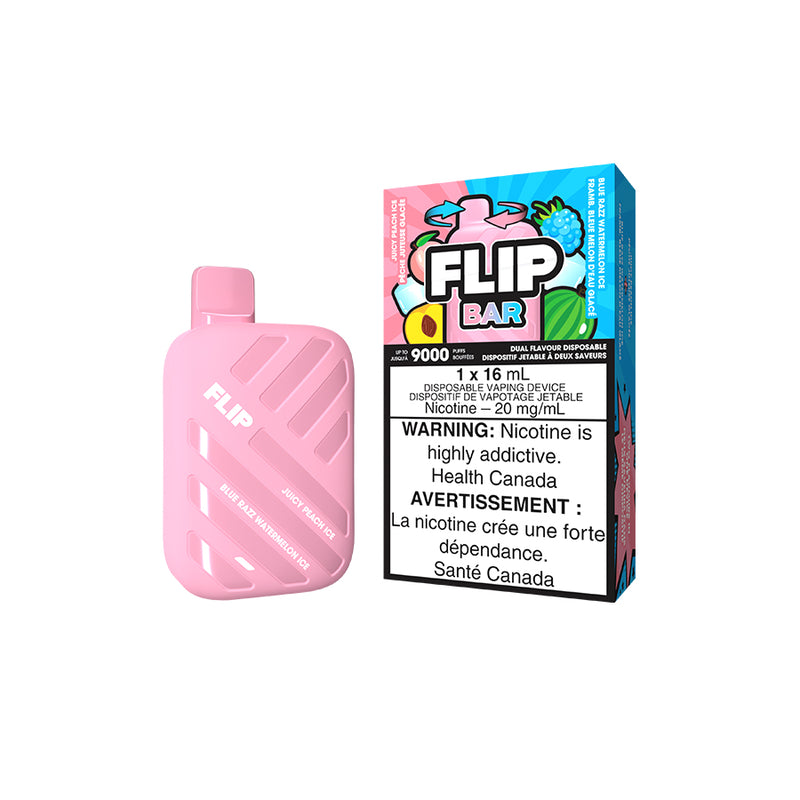 Flip Bar Juicy Peach Ice and Blue Razz Watermelon Ice Disposable Vape