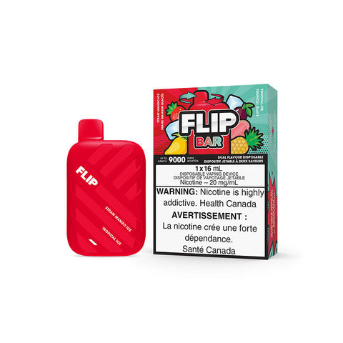 Flip Bar Straw Mango Ice and Tropical Ice Disposable Vape - Online Vape Shop Canada - Quebec and BC Shipping Available