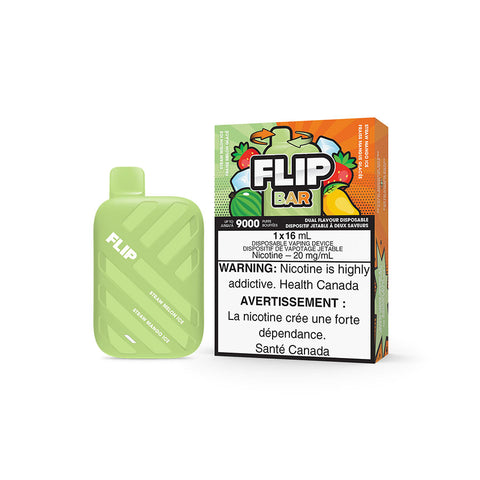 Flip Bar Straw Melon Ice and Straw Mango Ice Disposable Vape - Online Vape Shop Canada - Quebec and BC Shipping Available