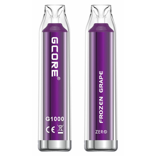 GCore 1000 (Zero Nic) Frozen Grape Disposable Vape - Online Vape Shop Canada - Quebec and BC Shipping Available