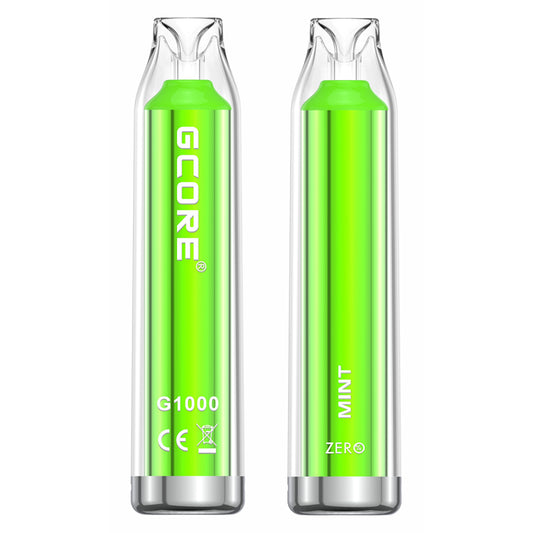 GCore 1000 (Zero Nic) Mint Disposable Vape - Online Vape Shop Canada - Quebec and BC Shipping Available