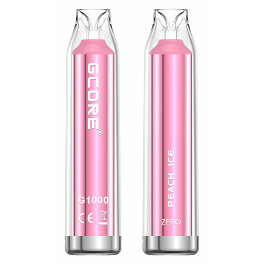 GCore 1000 (Zero Nic) Peach Ice Disposable Vape - Online Vape Shop Canada - Quebec and BC Shipping Available