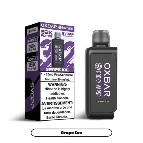 Oxbar Svopp 32K Pods - Grape Ice