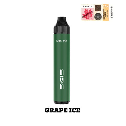 Icon Bar Grape Ice Disposable Vape - Online Vape Shop Canada - Quebec and BC Shipping Available