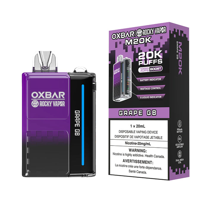 Oxbar M20K Disposable Vape - Grape GB