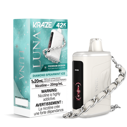 Kraze Luna 42K Disposable Vape - Diamond Spearmint Ice