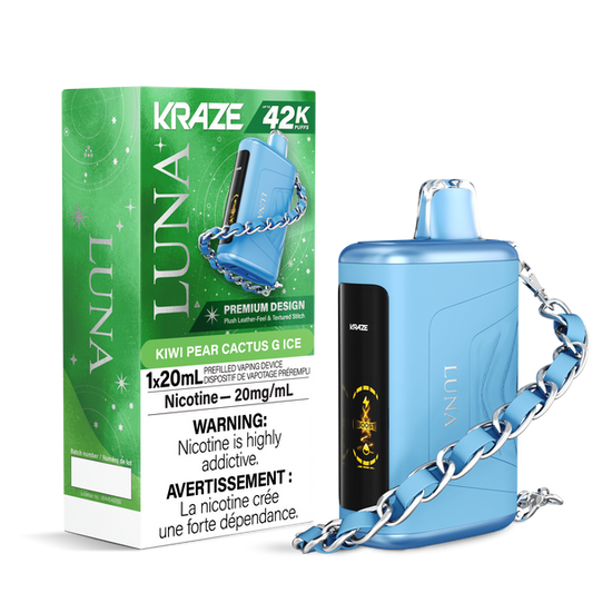 Kraze Luna 42K Disposable Vape - Kiwi Pear Cactus G Ice