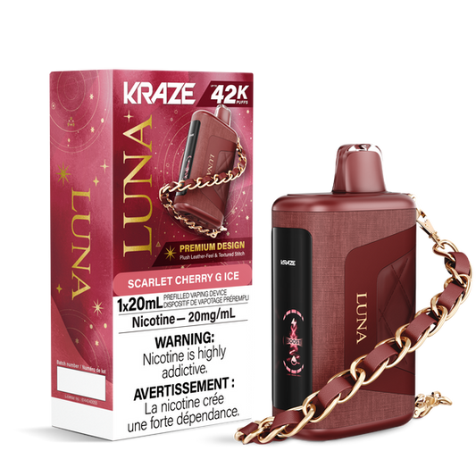 Kraze Luna 42K Disposable Vape - Scarlet Cherry G Ice