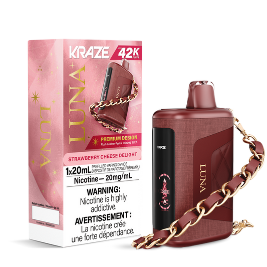 Kraze Luna 42K Disposable Vape - Strawberry Cheese Delight