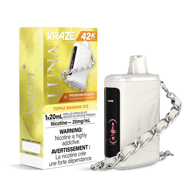 Kraze Luna 42K Disposable Vape - Topaz Banana Ice