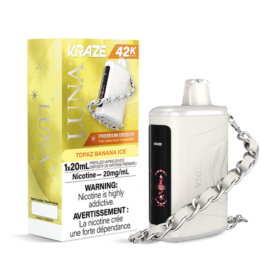 Kraze Luna 42K Disposable Vape - Topaz Banana Ice