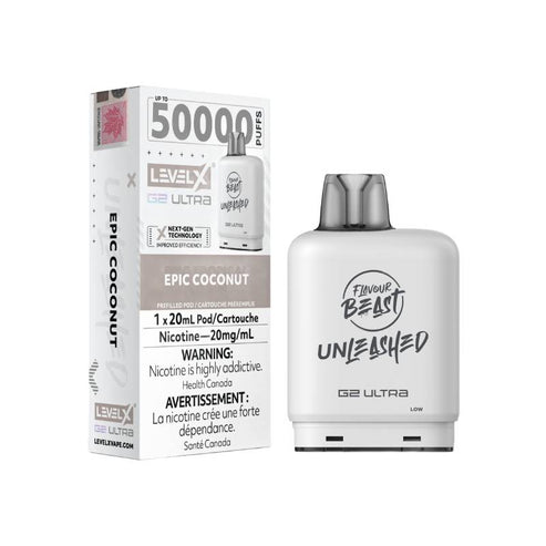 Level X Flavour Beast G2 Unleashed Ultra Pod 50K - Epic Coconut