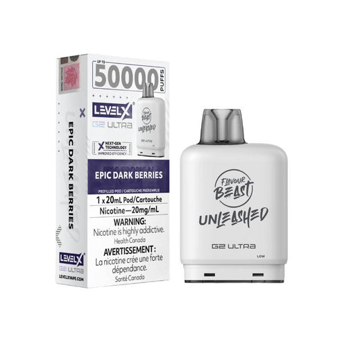 Level X Flavour Beast G2 Unleashed Ultra Pod 50K - Epic Dark Berries
