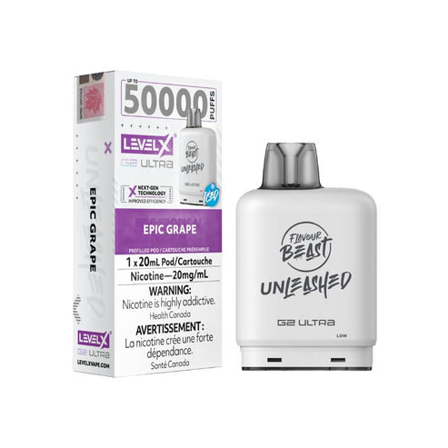 Level X Flavour Beast G2 Unleashed Ultra Pod 50K - Epic Grape