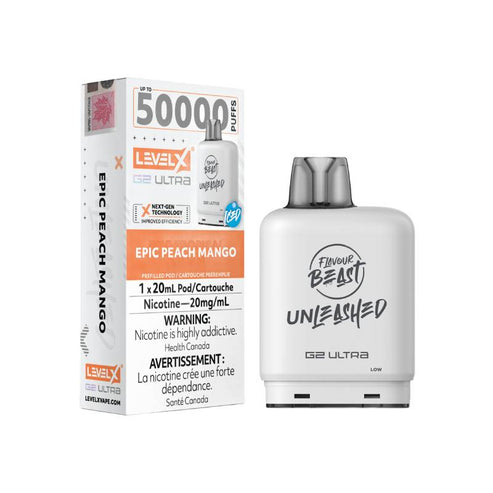 Level X Flavour Beast G2 Unleashed Ultra Pod 50K - Epic Peach Mango